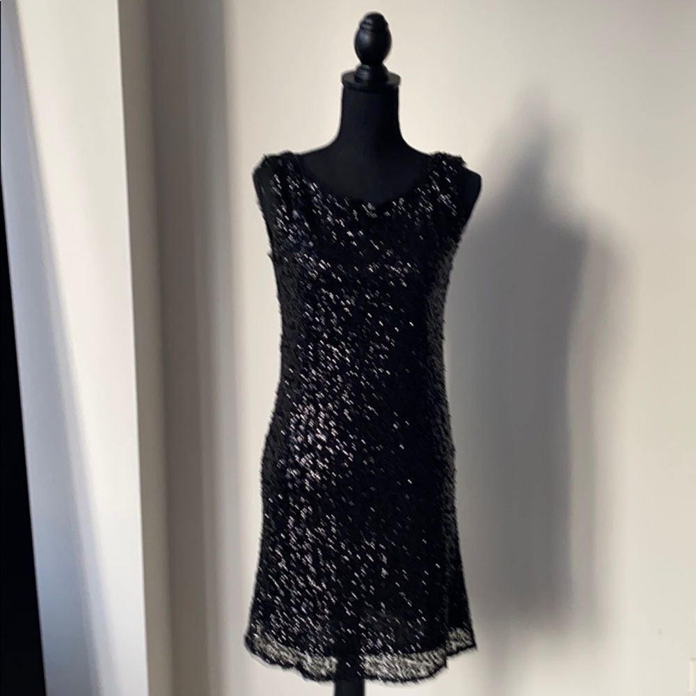 Black Sequence Sleeveless